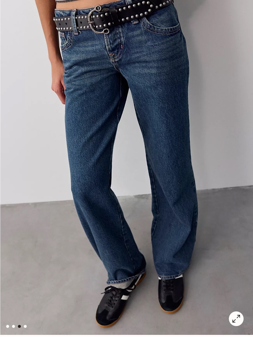 We The Free Men's Relaxed Straight-Leg Jeans in Dark Blue
